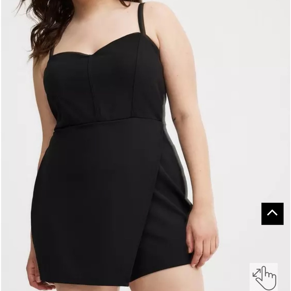 Torrid -Sweetheart-Neck Wrap-Front Romper - sz 14
